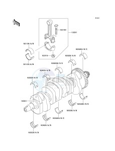 ZR 1000 A [Z1000] (A1-A3) A3 drawing CRANKSHAFT