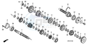 CB600FAA Australia - (U / ABS) drawing TRANSMISSION