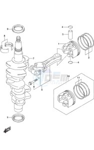 DF 30A drawing Crankshaft