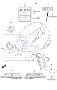 DF 30A drawing Engine Cover