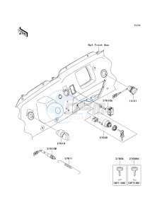 KRF 750 M [TERYX 750 FI 4X4 NRA OUTDOORS] (M9F9) M9F drawing IGNITION SWITCH