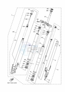 YZF320-A YZF-R3 (B7PF) drawing FRONT FORK