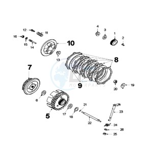 XPS 125CT EU drawing CLUTCH