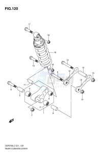 GSR750 (E21) drawing REAR CUSHION LEVER (GSR750L2 E21)