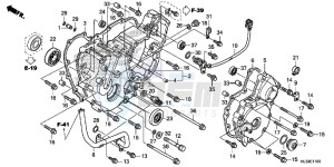 SXS700M2H Europe Direct - (ED) drawing REAR CRANKCASE COVER