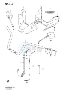 AN400Z ABS BURGMAN EU-UK drawing HANDLEBAR