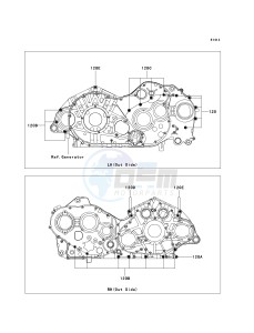 VN 2000 F [VULCAN 2000 CLASSIC LT] (6F-7F) F6F drawing CRANKCASE BOLT PATTERN