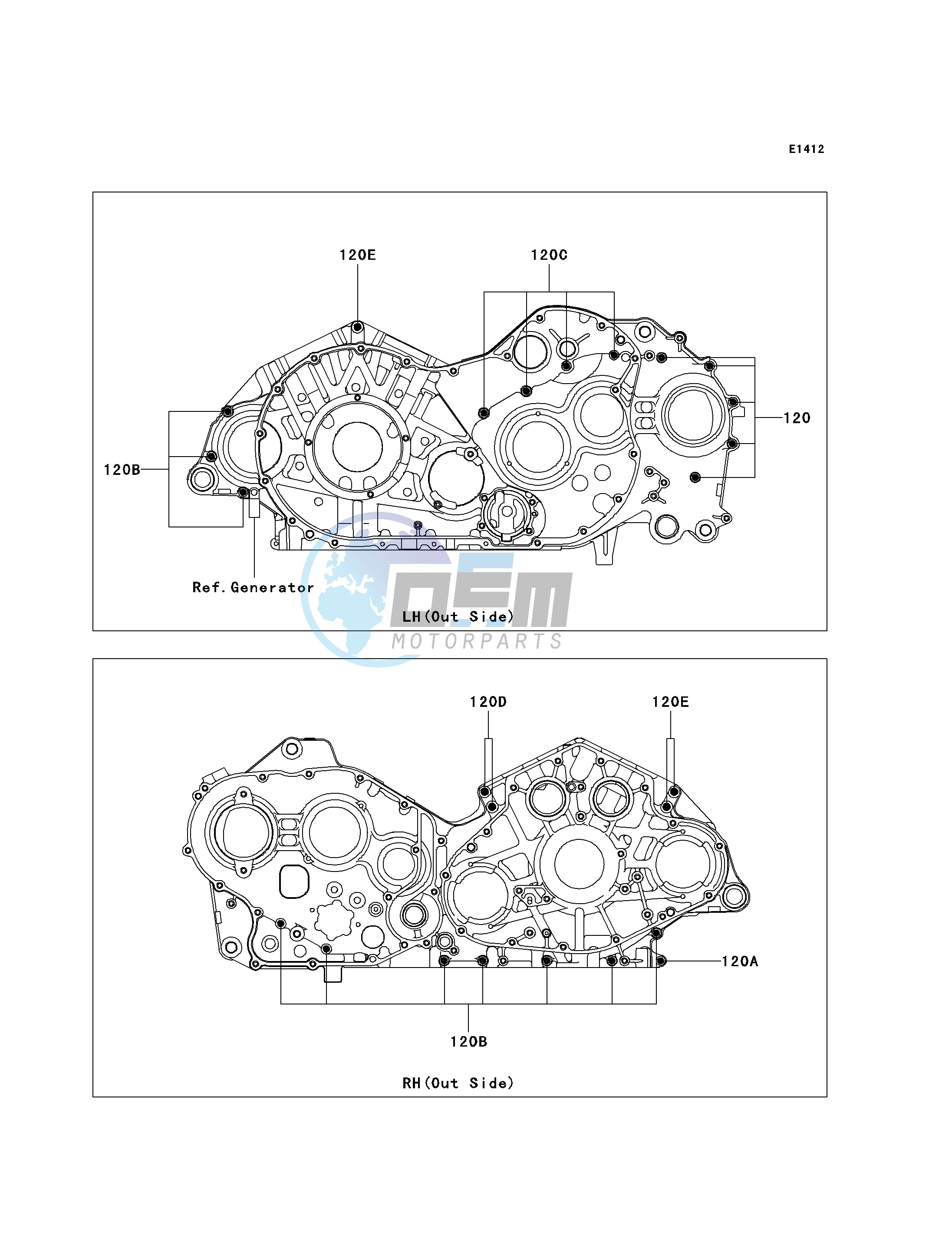 CRANKCASE BOLT PATTERN