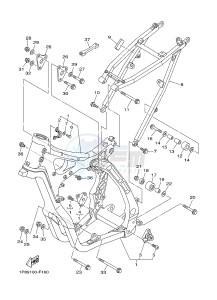 YZ250 (1SS9 1SSA 1SSB 1SSC 1SSC) drawing FRAME