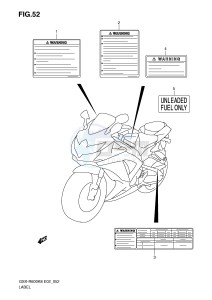 GSX-R600 (E2) drawing LABEL