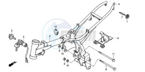 XR50R drawing FRAME BODY