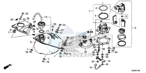 CRF250R Europe Direct - (ED) drawing FUEL TANK