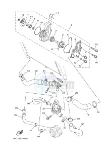 MT09 MT-09 900 MT-09 (B872) drawing WATER PUMP