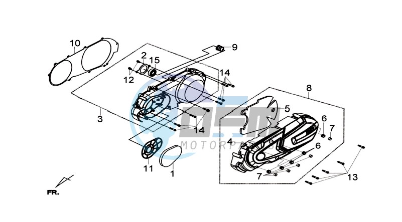 CRANKCASE COVER LEFT