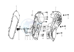 SHARK - 125 cc drawing CLUTCH COVER