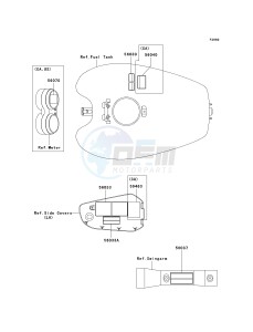 VN 1500 P [VULCAN 1500 MEAN STREAK] (P1-P2) [VULCAN 1500 MEAN STREAK] drawing LABELS-- VN1500-P1- -