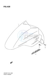 AN400 ABS BURGMAN EU-UK drawing FRONT FENDER