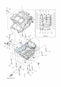 XTZ690D-B TENERE 700 (BEH2) drawing CRANKCASE