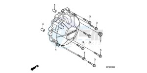 CB600F3A France - (F / CMF ST) drawing GENERATOR COVER