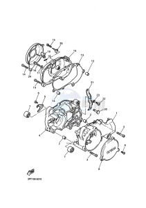 PW50 (2SAL) drawing CRANKCASE