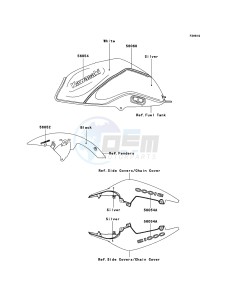 Z1000_ABS ZR1000C9F FR GB XX (EU ME A(FRICA) drawing Decals(White/Silver)