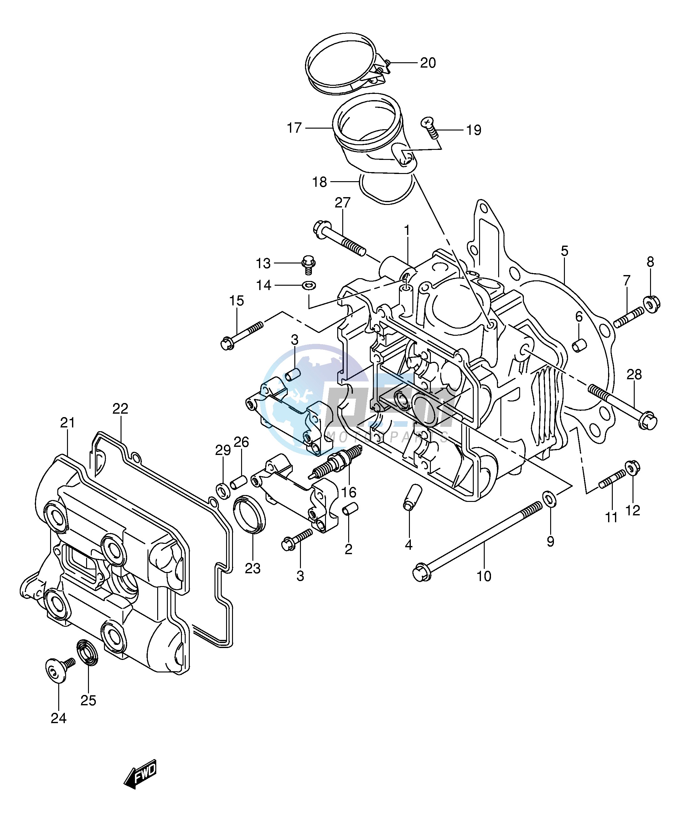 FRONT CYLINDER HEAD