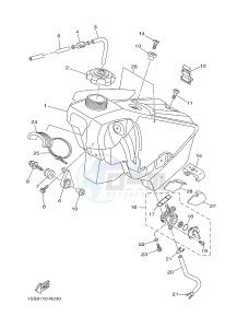 YZ250 (1SS9 1SSA 1SSB 1SSC 1SSC) drawing FUEL TANK