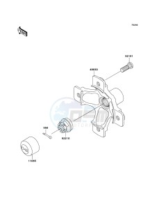 KVF650_4X4 KVF650DBF EU GB drawing Rear Hub