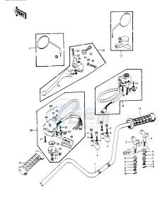 S3 A [MACH II] (A) 400 [MACH II] drawing HANDLEBAR -- 74-75 S3_S3-A- -