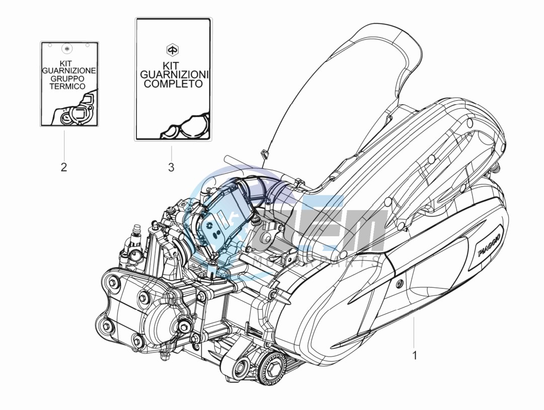 Engine, assembly