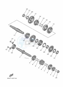 YZ65 (BR8M) drawing TRANSMISSION