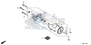 MSX125AH Europe Direct - (ED) drawing OIL PUMP