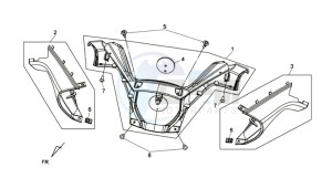 MAXSYM 400 EFI ABS drawing COWLING HANDLEBAR