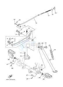 TT-R125 TT-R125LW (19CR) drawing STAND & FOOTREST