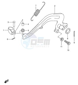 RM80 (E24) drawing REAR BRAKE