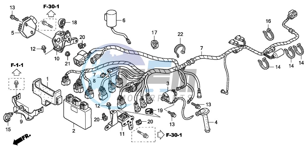 WIRE HARNESS (TRX450R6,7,8/ER6,7,8)