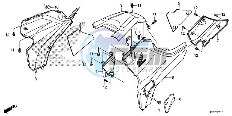 SIDE COVER/TANK COVER