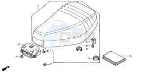 SH50 SH FIFTY drawing SEAT (IT/N)