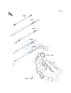 EX250 J [NINJA 250R] (J8F-J9FA) J8F drawing CABLES