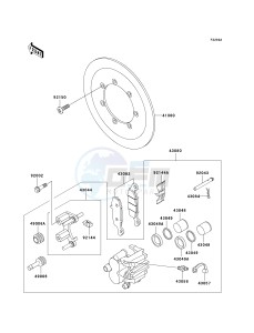 VN 800 G [VULCAN 800 DRIFTER] (E1-E5) [VULCAN 800 DRIFTER] drawing FRONT BRAKE-- E4_E5- -