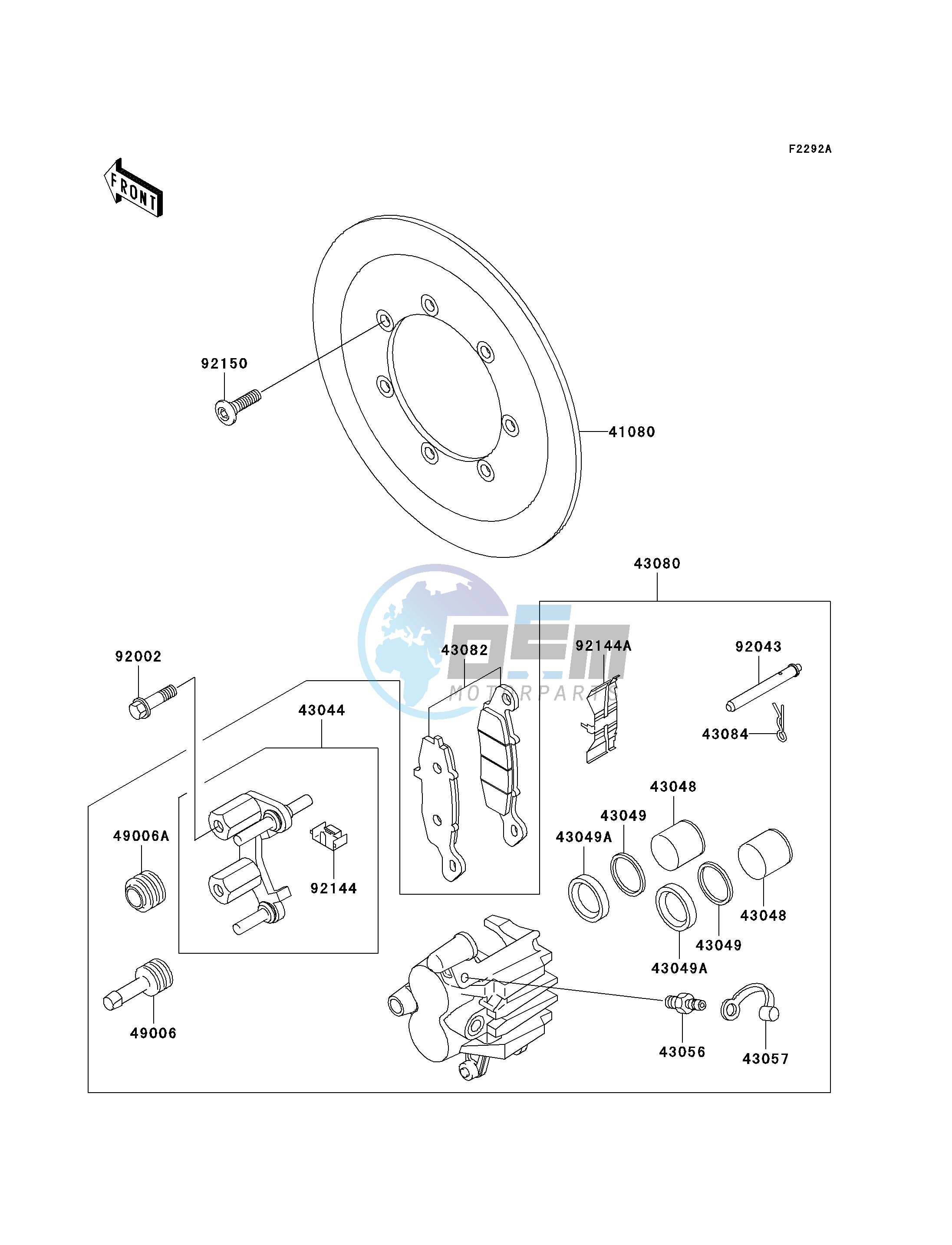 FRONT BRAKE-- E4_E5- -