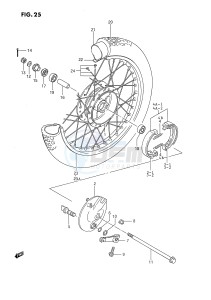 DS80 (E24) drawing FRONT WHEEL