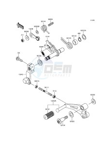 NINJA 250SL BX250AGFA XX (EU ME A(FRICA) drawing Gear Change Mechanism