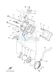 YFM450FWA GRIZZLY 450 IRS (BM81) drawing CYLINDER HEAD