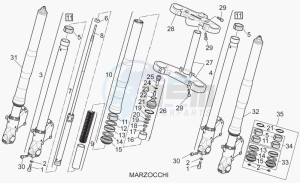 V 11 1100 Cafè-Ballabio Cafè-Ballabio drawing Front fork II