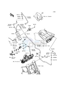 ZZR1400 ABS ZX1400JGF GB XX (EU ME A(FRICA) drawing Fuel Evaporative System