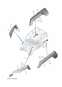 YXF850E YX85FPAN (BARK) drawing FENDER