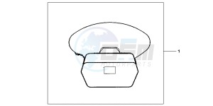 NC700XAD NC700X ABS Europe Direct - (ED) drawing INNERBAG TOPBOX