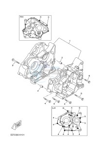 MT125 MT-125 (BR31 BR31 BR31 BR31 BR31) drawing CRANKCASE