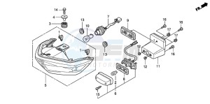 CBR125RW drawing TAILLIGHT